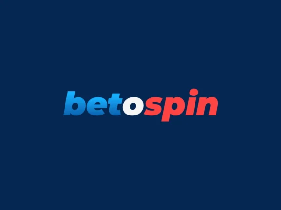 Betospin logo op een donkerblauwe achtergrond.